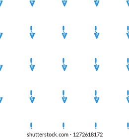 trowel icon pattern seamless white background. Editable filled trowel icon. trowel icon pattern for web and mobile.