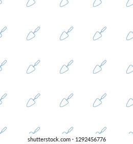 trowel icon pattern seamless white background. Editable line trowel icon. trowel icon pattern for web and mobile.