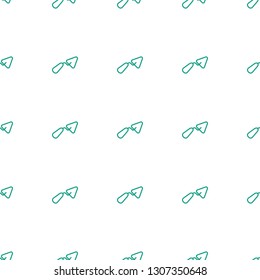 trowel icon pattern seamless white background. Editable outline trowel icon. trowel icon pattern for web and mobile.