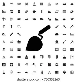 Trowel icon. set of filled construction icons.