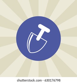trowel icon. sign design. background