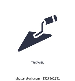 trowel icon. Simple element illustration from construction tools concept. trowel editable symbol design on white background. Can be use for web and mobile.