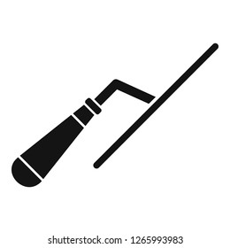 Trowel icon. Simple illustration of trowel vector icon for web design isolated on white background