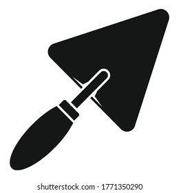 Trowel icon. Simple illustration of trowel vector icon for web design isolated on white background