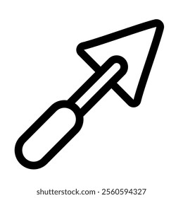 Trowel icon with simple and line style
