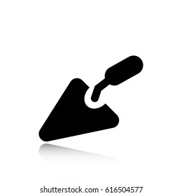 Trowel icon stock vector illustration