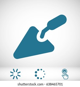 Trowel icon stock vector illustration