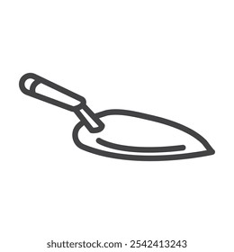 Trowel icon Symbol mark in filled style