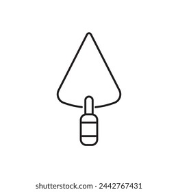 Trowel icon, template for graphic and web design. vector illustration