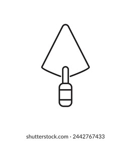 Trowel icon, template for graphic and web design. vector illustration