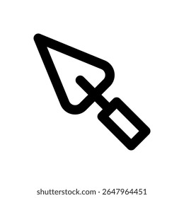 Trowel icon thick bold line 