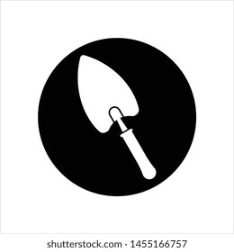 Trowel Icon, Trowel Vector Art Illustration