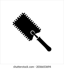 Trowel Icon, Trowel Vector Art Illustration