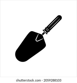 Trowel Icon, Trowel Vector Art Illustration
