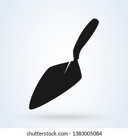 Trowel icon. Vector concept illustration for design. Vector illustration.