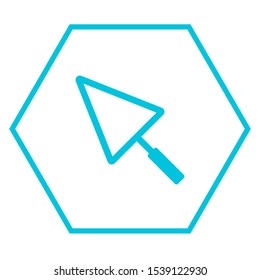 Trowel icon. Vector concept illustration for design.