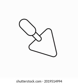 Trowel icon. Vector concept illustration for design. cement trowel icon vector