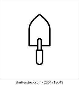 Trowel icon. Vector concept illustration for design on white background