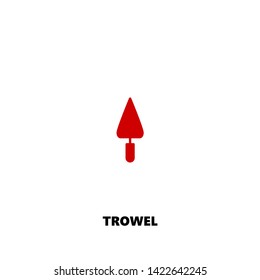 trowel icon. trowel vector design. sign design. red color