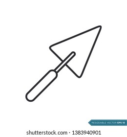 Trowel Icon Vector Flat Design