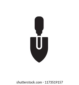trowel icon vector glyph style eps 10