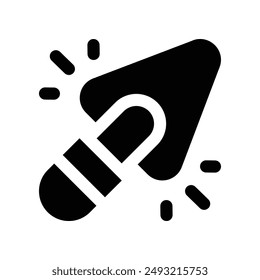 Kelle-Symbol. Vektorgrafik-Glyphensymbol für Ihre Website, Handy, Präsentation und Logo-Design.