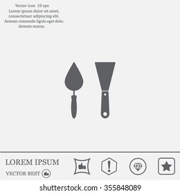 trowel icon, vector illustration.