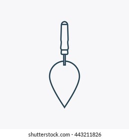 Trowel icon - vector illustration.