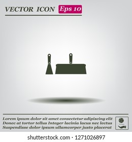 trowel icon, vector illustration. Flat design style