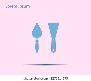 trowel icon, vector illustration. Flat design style