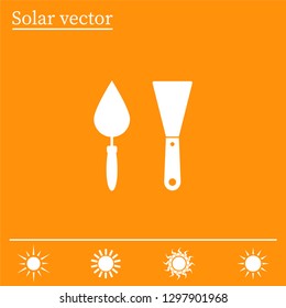 trowel icon, vector illustration. Flat design style