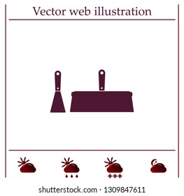 trowel icon, vector illustration. Flat design style