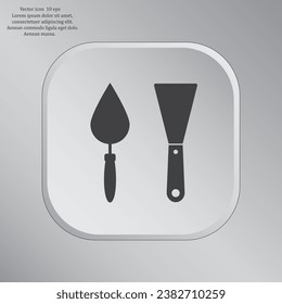 trowel icon, vector illustration. Flat design style