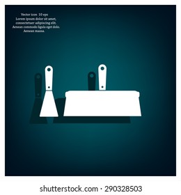 trowel icon, vector illustration. Flat design style