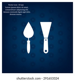 trowel icon, vector illustration. Flat design style