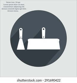 trowel icon, vector illustration. Flat design style