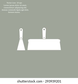 trowel icon, vector illustration. Flat design style