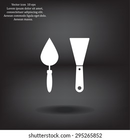 trowel icon, vector illustration. Flat design style