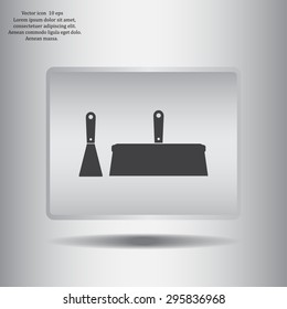 trowel icon, vector illustration. Flat design style