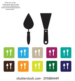 trowel icon, vector illustration. Flat design style