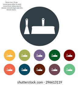 trowel icon, vector illustration. Flat design style