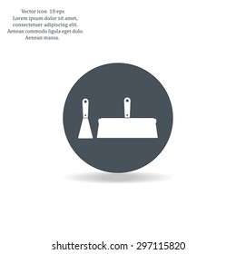 trowel icon, vector illustration. Flat design style