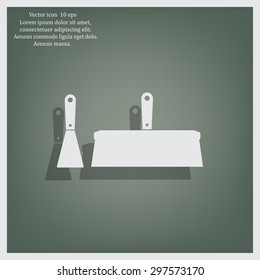 trowel icon, vector illustration. Flat design style