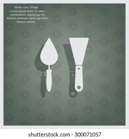trowel icon, vector illustration. Flat design style