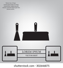 trowel icon, vector illustration. Flat design style