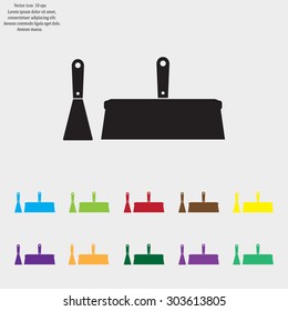 trowel icon, vector illustration. Flat design style