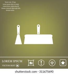 trowel icon, vector illustration. Flat design style