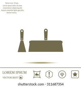 trowel icon, vector illustration. Flat design style