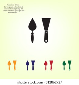 trowel icon, vector illustration. Flat design style