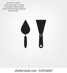 trowel icon, vector illustration. Flat design style